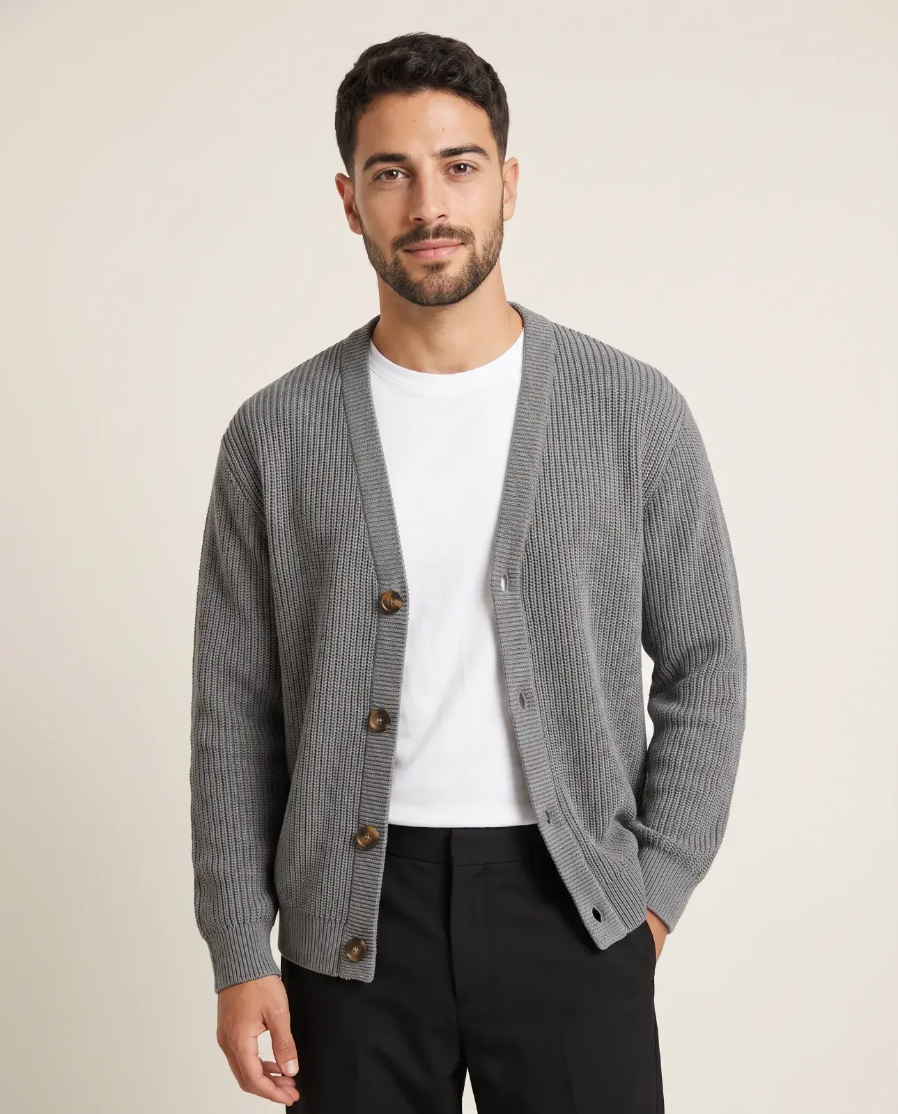 Cárdigan Por si Llueve Hombre - Gris