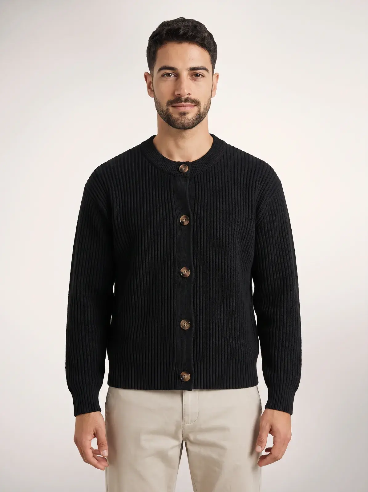 Cárdigan Sol de Lluvia Hombre - Negro